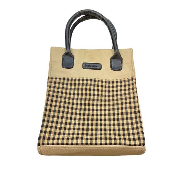 Longaberger Brand Homestead Checker Small Tote and Accessories Set - Picture 11 of 16